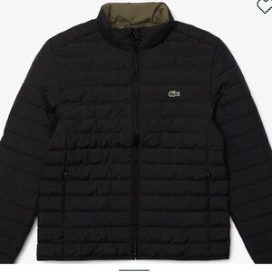 Lacoste Men/Unisex Light Puffer Jacket Water Repellent BLACK